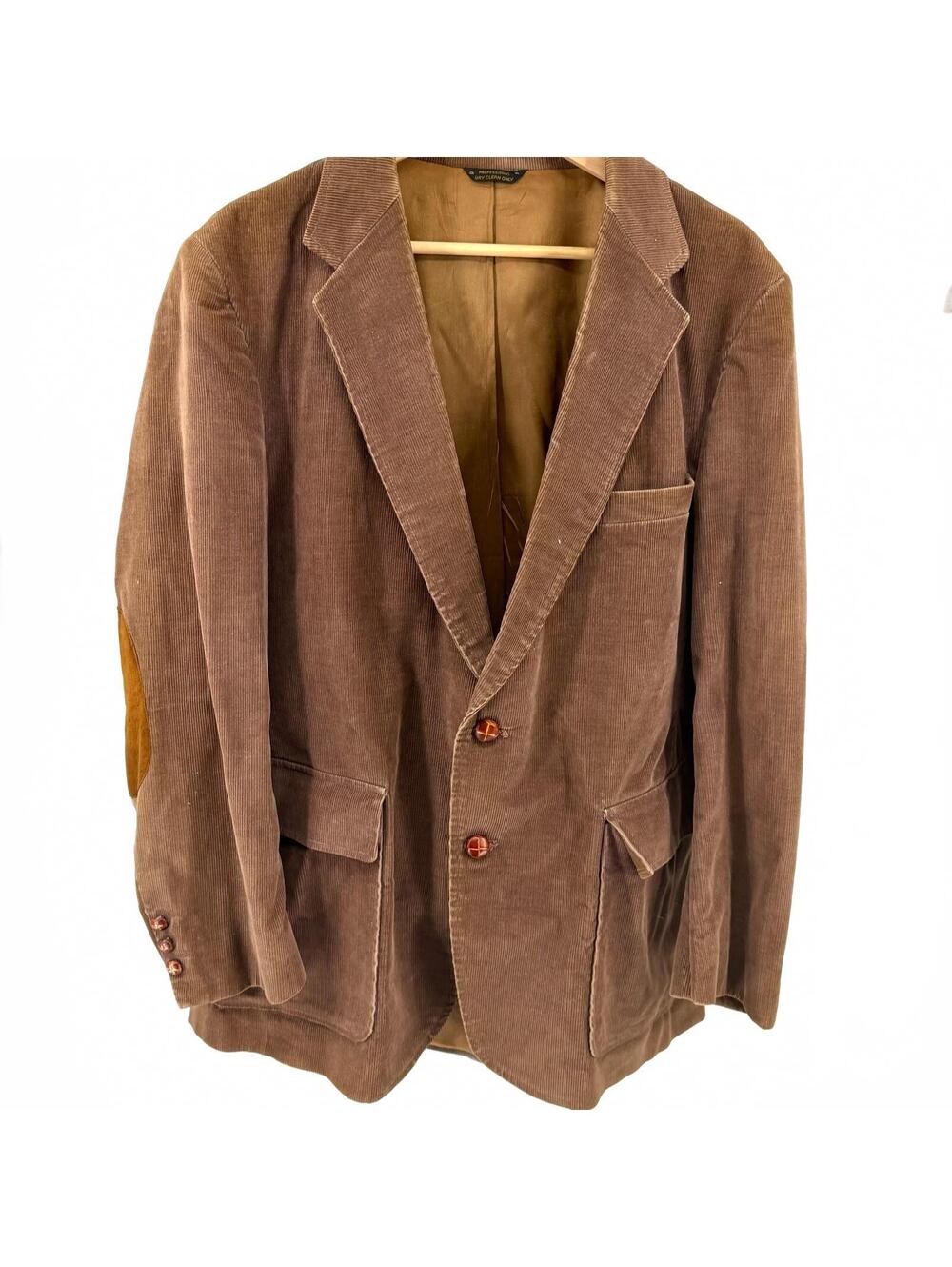 Vintage 80s Levi's Brown Corduroy Elbow Patch Blazer